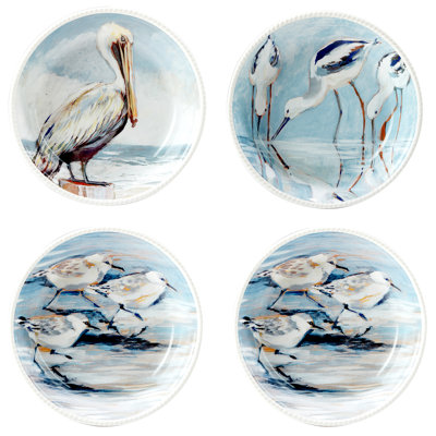 Shorebirds Set Of 4 Soup Bowl