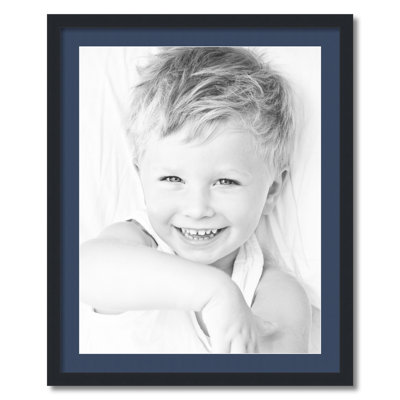 Wood Matte Picture Frame with Mat