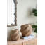 Pot décoratif décoratif sable et ciment brun avec motif tissé complexe-2132649554