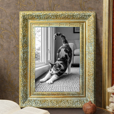 11" x 14" Antique Gold 1PC Home Accent Picture Frame for Wedding Gifts