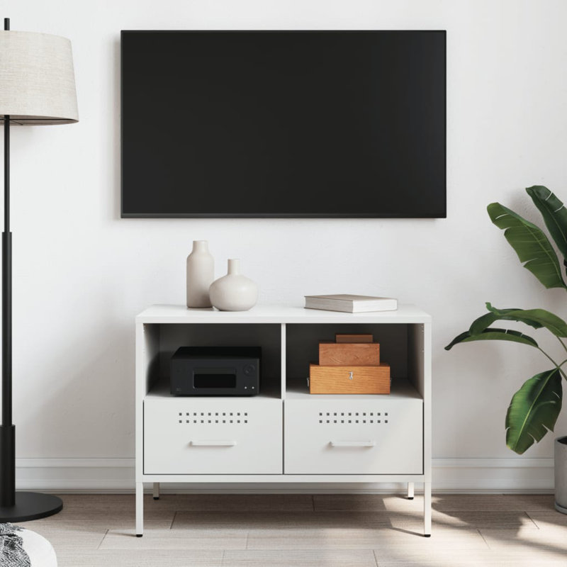 Yes_No_Yes_No_No TV Stand, White, 68cm