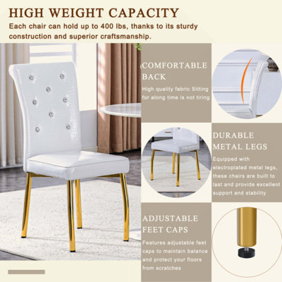 Set of 2,Retro alligator skin Upholstered dining chairs,with Crystal buckle design and Faux Leather design,a touch of elegance and mystery to the dining area