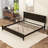  Wood Platform Bed Frame with Headboard-735910688-735910689