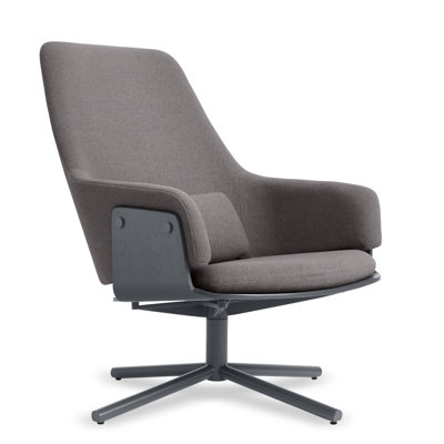 Lock Upholstered Swivel Armchair