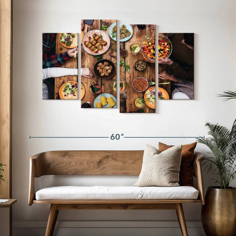 Yarlin Cozy Rustic Dinner, 32" H x 52" W
