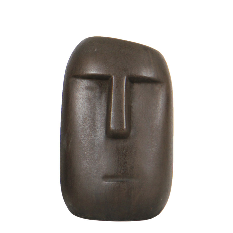Statue Langione Moai, H 12,6 po x l 7,7 po x P 8,1 po