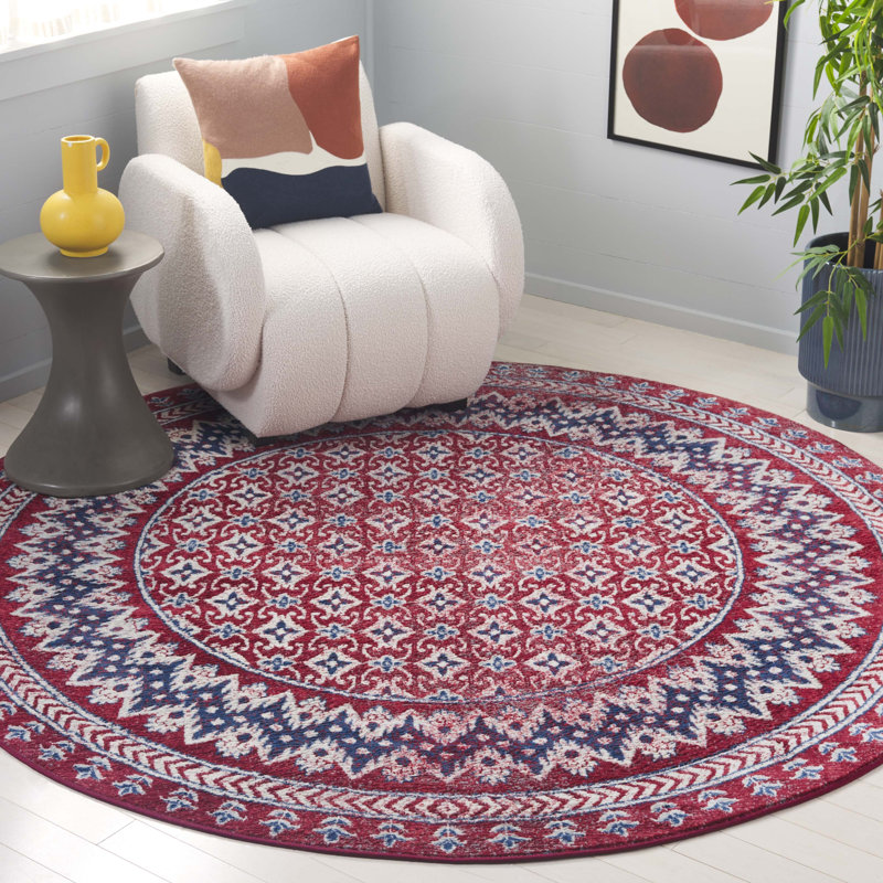 Brentwood Performance Oriental Rug, Round 6'7"