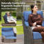 Chaise berçante et pivotante avec coussins 3 pièces Wickes-110860484-110860485
