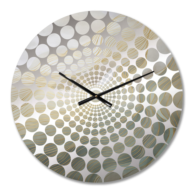 Carewe - Horloge murale abstraite, Médium