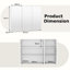 Recessed Mirrored Bathroom Cabinets