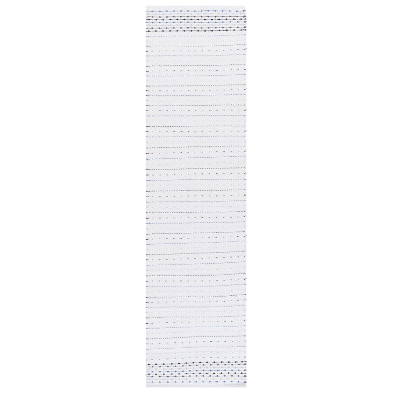 Tapis rayé en coton Breckenridge, Tapis de couloir 2 pi 3 po x 9 pi