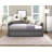 1Pc Daybed With Trundle Fabric Upholstery Wooden Frame Modern Home Furniture-1608552242