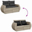 Garden Sofa Set Light Grey