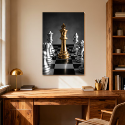Tableau des pièces Fashion Golden Chess King