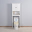 Armoire de salle de bain au-dessus de la toilette - assurance de la qualité, tablette réglable, blanc, rangement surdimensionné de 23,9 x 7,71 x 67,37 pouces, finition blanche,