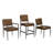 Wooster 19'' H Leather Upholstered Walnut Armchair