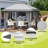 10X10 ft Instant Pop-Up Gazebo - Modern Waterproof Canopy Tent with Mosquito Netting & Sidewalls-125239005