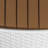 Cooler Table, White/Teak Brown-13502967
