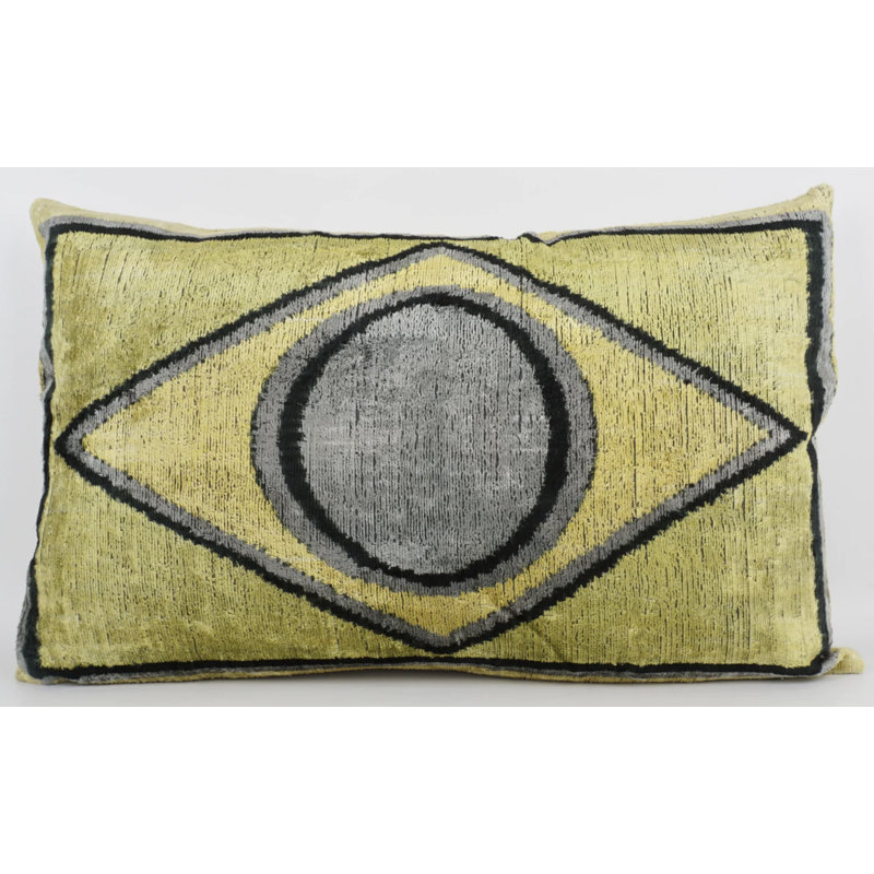 Velvet Lumbar Rectangular Pillow Cover & Insert