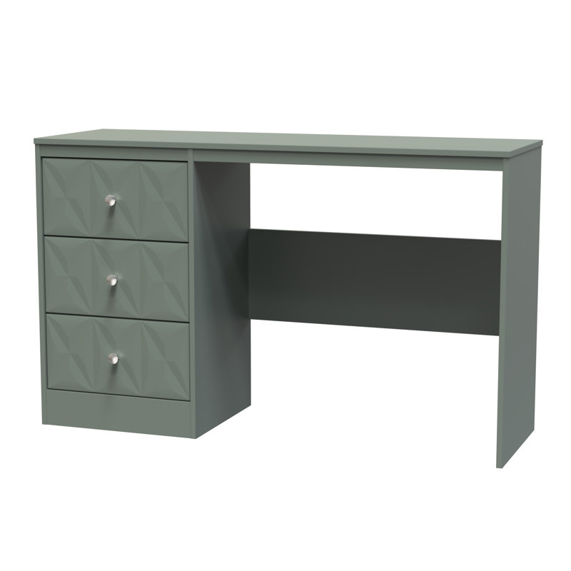Ceinwen 3 Drawer Desk (Ready Assembled), Reed Green