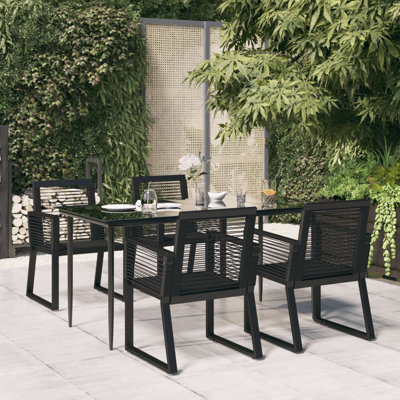 Darvil 4 - Person Patio Dining Set with Rectangular Table