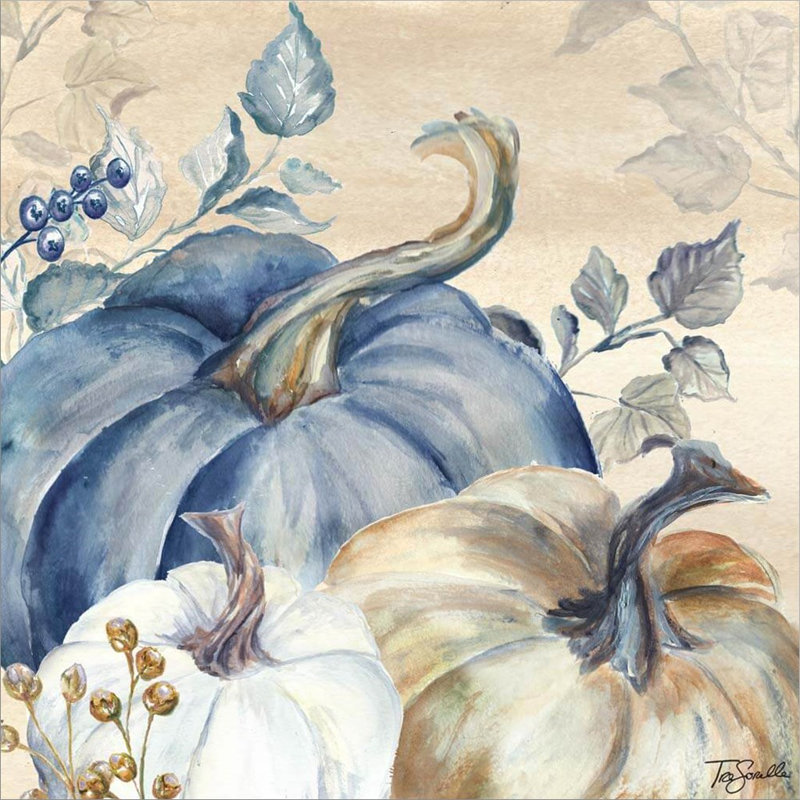 «Pumpkin Blues III» par Tre Sorelle Studios, art mural encadré