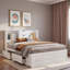 Platform Bed With Storage Headboard And 8 Drawers-785674654-785674652