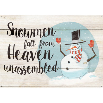 Countrysnowman - Wrapped Canvas Print