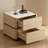 Saddle Leather Luxury 2-Drawer Bedside Table