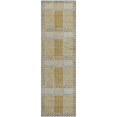 Premium Machine Washable Cortes AMF1000 Plaid Rug