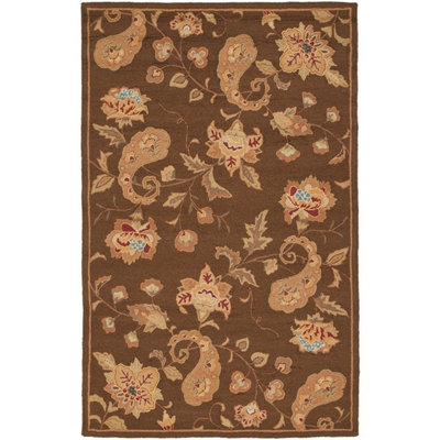 Berkley Hand Hooked Thick Wool Pile Floral Rug