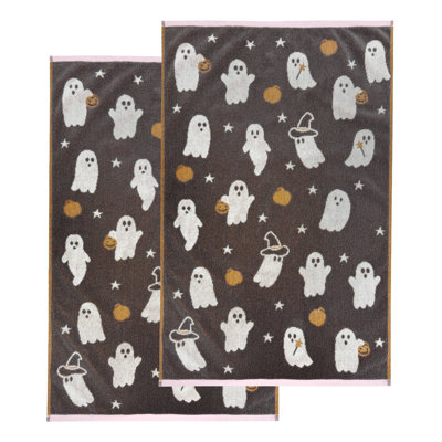 Ghosts Halloween Hand Towels 2pc Set
