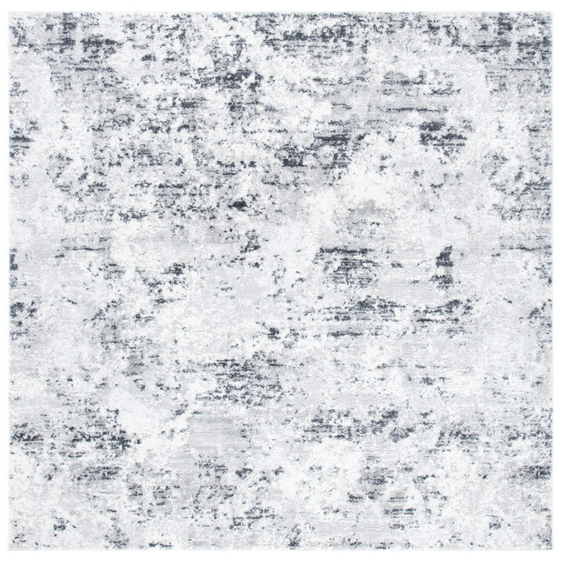 Kairo 700 Performance Abstract Rug, Square 6'7"
