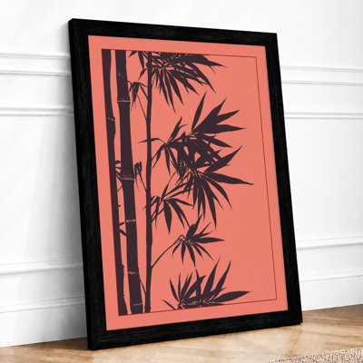 Bamboo Silhouette Botanical - Framed Print