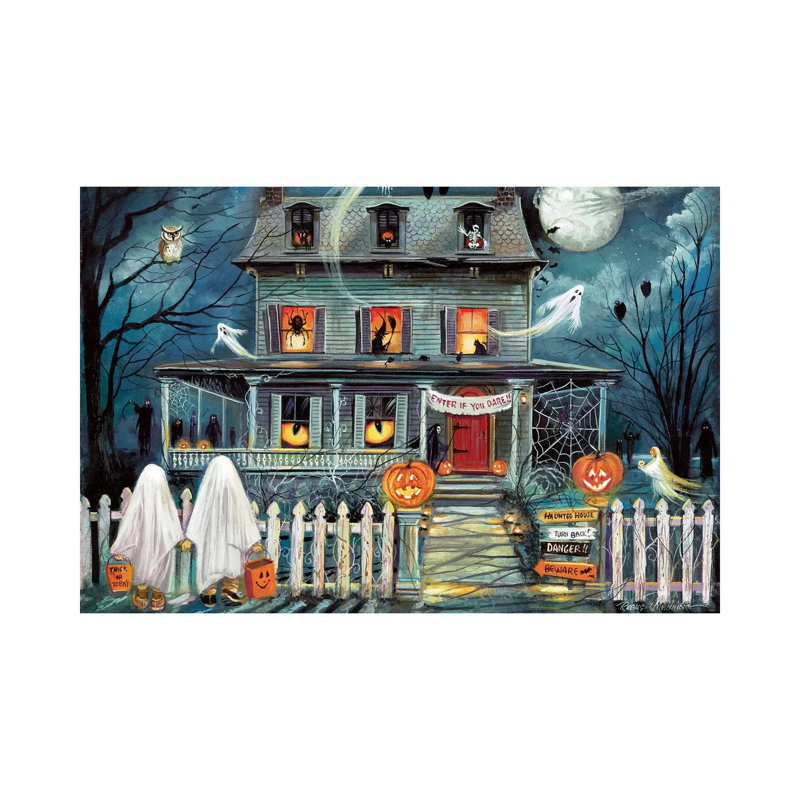 Enter If You Dare by Ruane Manning - Print on Canvas, 20.32 cm H x 30.48 cm W, No Framed