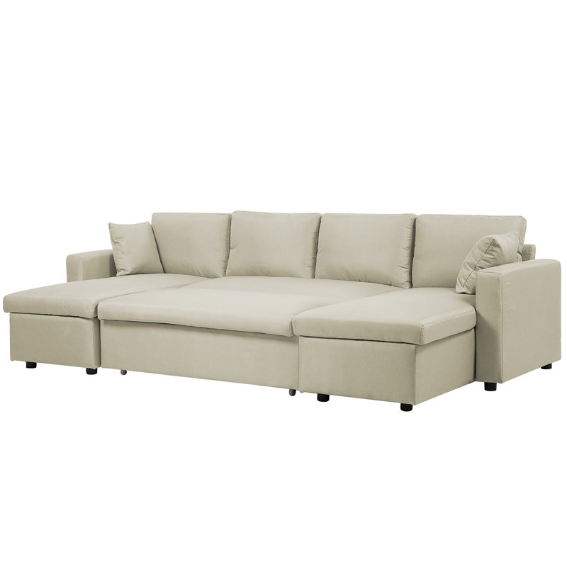 Wobner 5 Seater Sofa Bed, Beige