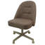 Chaises roulettes pivotantes en métal Degarmo M-235 - verre craquelé - beige bassin - beige