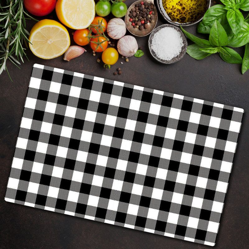 Ratliff Cheque Beautiful Pattern Chopping Board, 60cm L x 52cm W