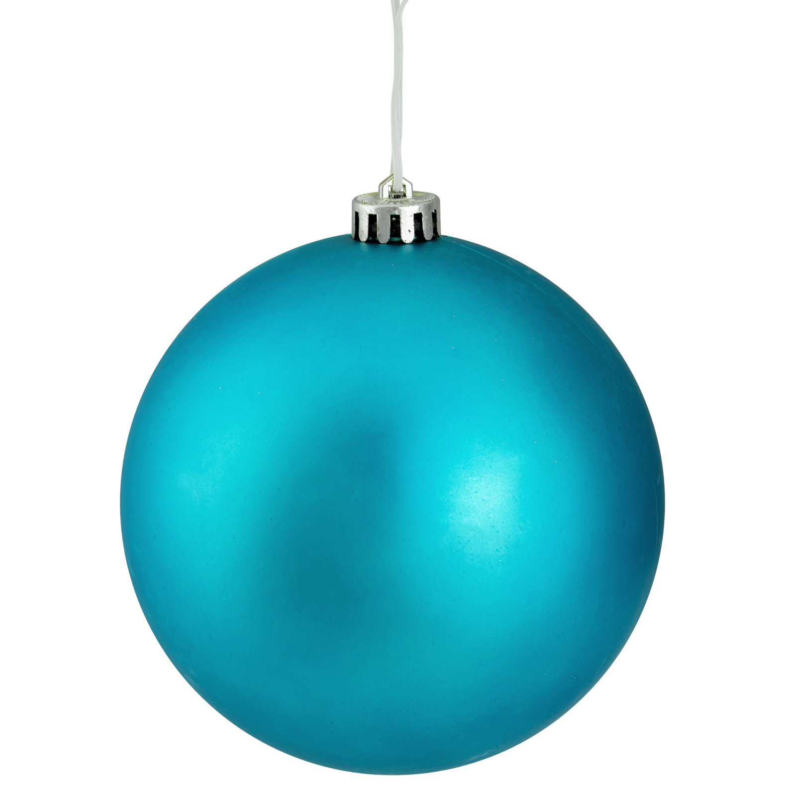 Shiny Shatterproof Christmas Ball Ornament 12", 10" H x 10" W x 10" D, Turquoise