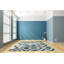 Tapis bleu noué à la main Gaines