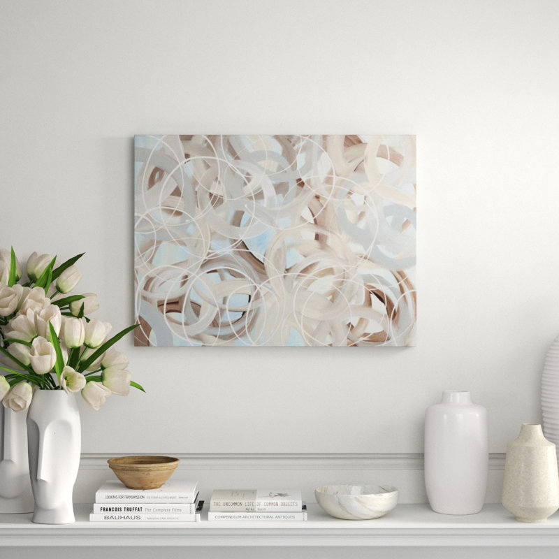 Blurred Circle Print by Samuel Kane, 40" H x 54" W, Image Brush Gel