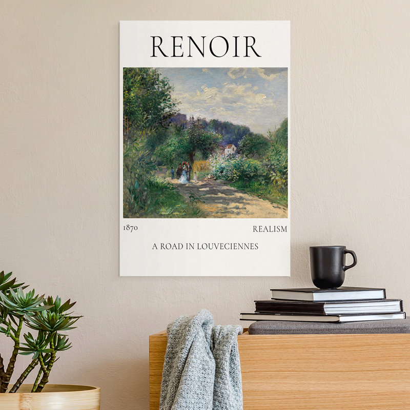 «A Road In Louveciennes», impression sur toile seulement - non encadrée