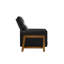 Fauteuil inclinable rembourré Antwine, noir-70347180