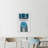 'Blue Target' Framed Acrylic Painting Print on Canvas-24626546