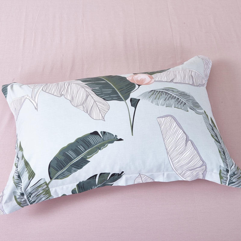 Delania Satin Floral Duvet Cover Set with Pillowcases, Single - 1 Standard Pillowcase