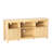 Oak TV Stand 4 Shelves 2 Doors For 55~65 Inch Tvs.