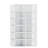 12 Pack Shoe Organizer Storage Bins, Clear Plastic Stackable Shoe Boxes For Closet, Space Saving Foldable Shoe Storage Bins, Sneaker Storage Shoe Box Container, White Frame 
