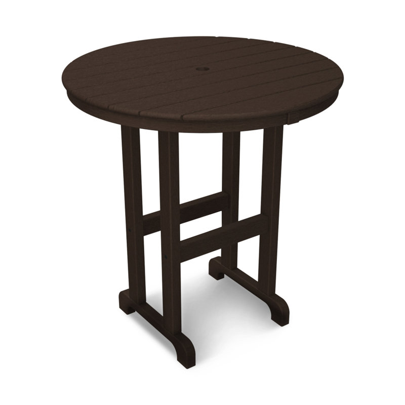 Table de comptoir POLYWOOD, 36 po, Gris ardoise
