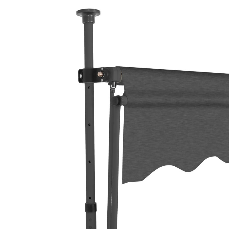 Dakota Fields Polyester Cream Cover Retractable, 3.5m W x 0.1m D, Black