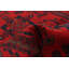 Tapis rouge en laine noué à la main de conception unique 3 pi 4 po x 4 pi 11 po nouvel âge Iniya